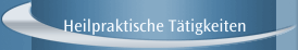 Heilpraktische Tätigkeiten